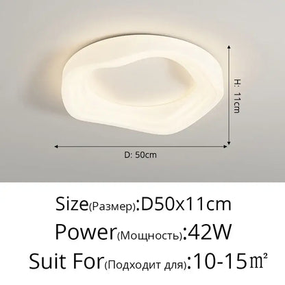 cloud cookie led chandelier – white bedroom light