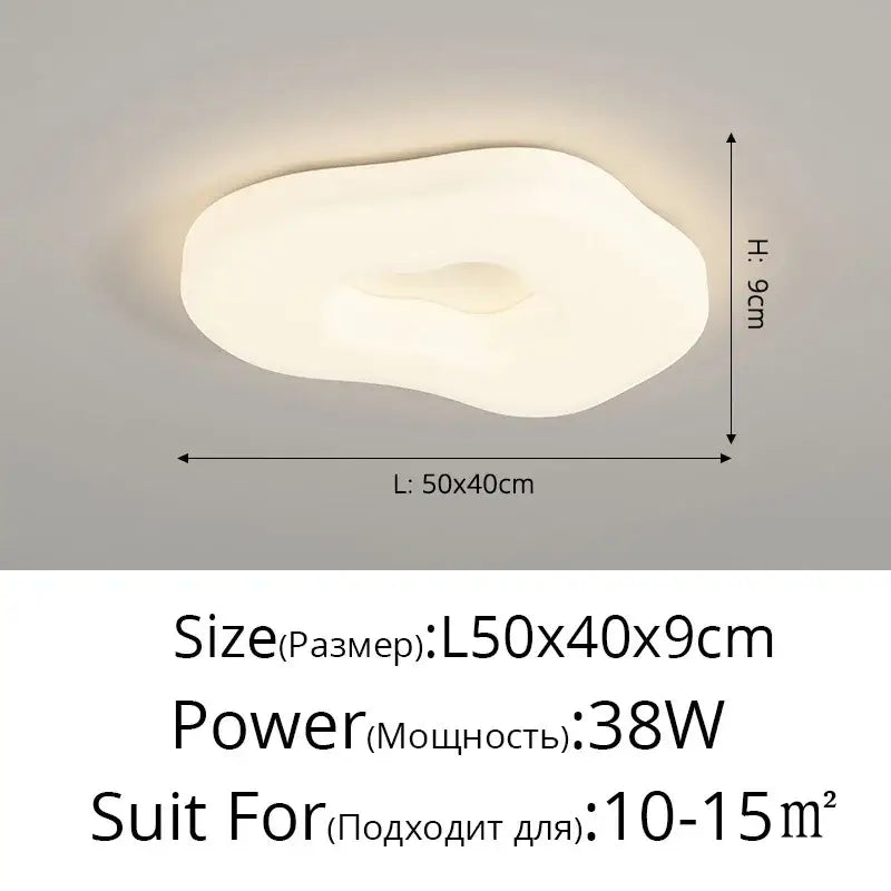 cloud cookie led chandelier – white bedroom light