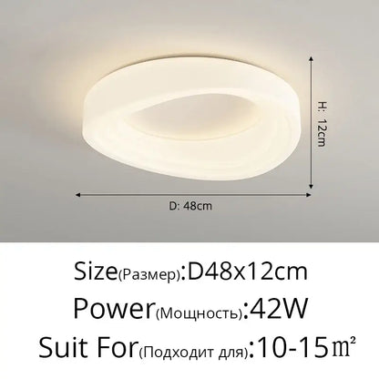 cloud cookie led chandelier – white bedroom light