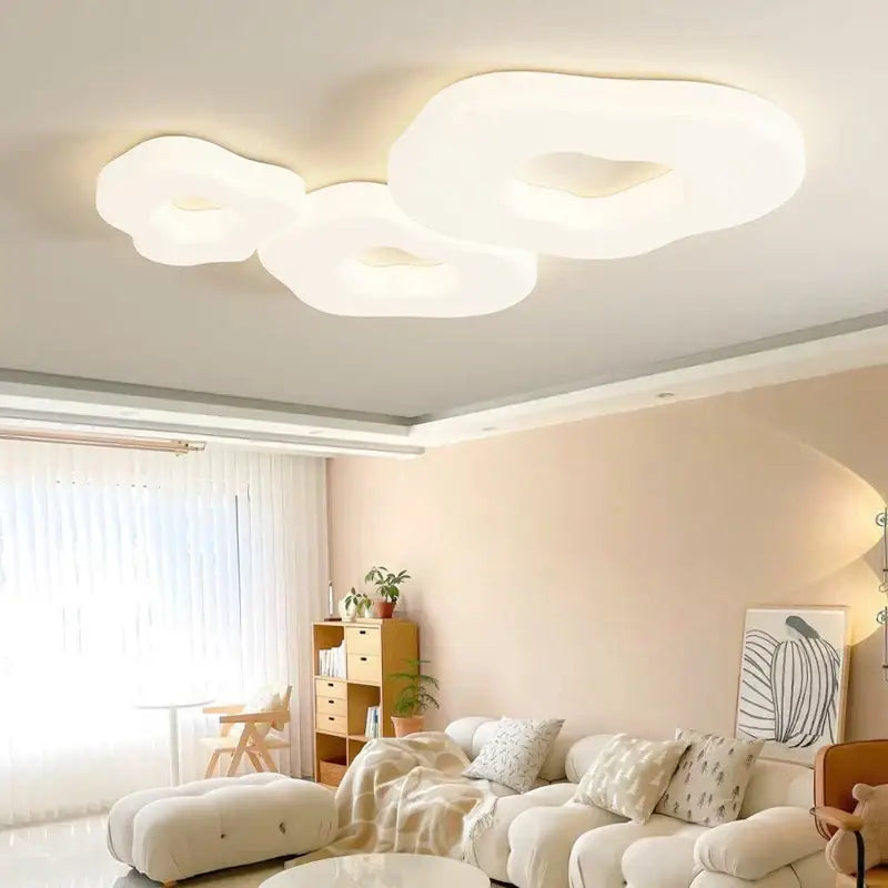 cloud cookie led chandelier – white bedroom light