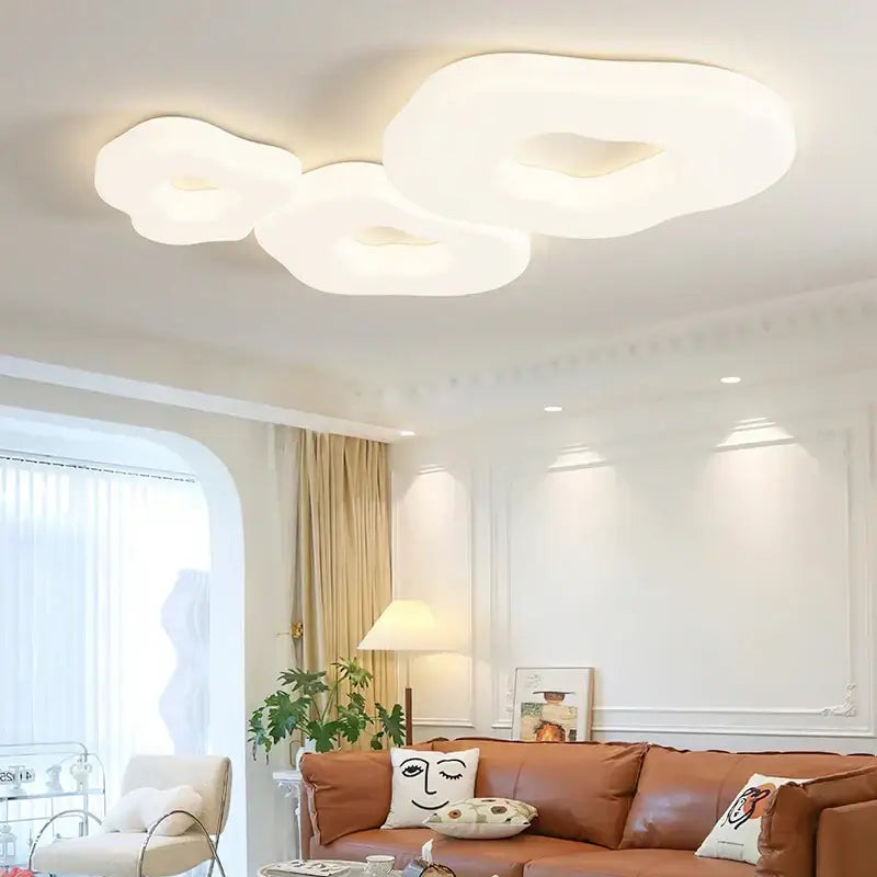 cloud cookie led chandelier – white bedroom light