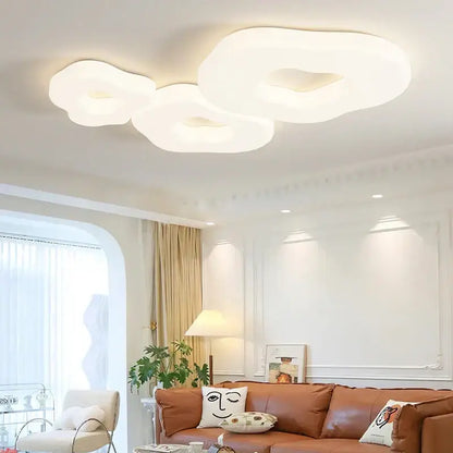 cloud cookie led chandelier – white bedroom light