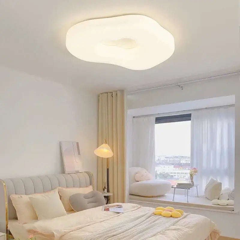 cloud cookie led chandelier – white bedroom light