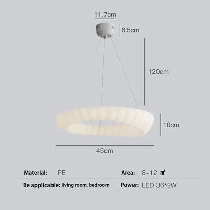 cloud led chandelier frosted white glass bedroom light