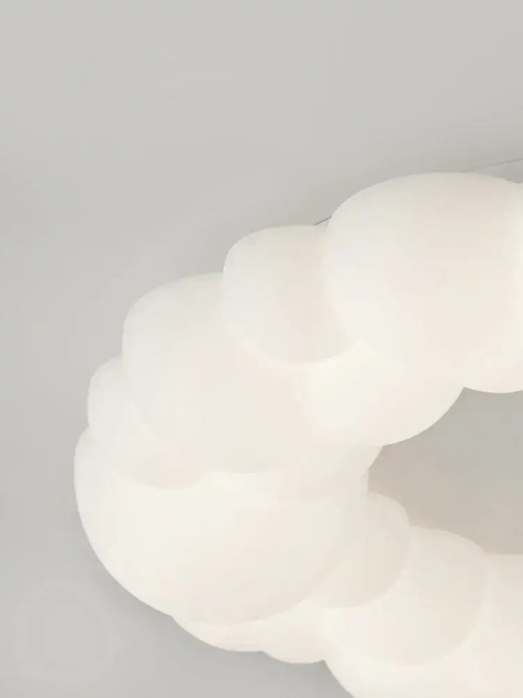 cloud led chandelier frosted white glass bedroom light