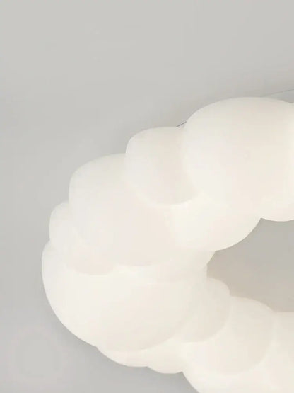 cloud led chandelier frosted white glass bedroom light