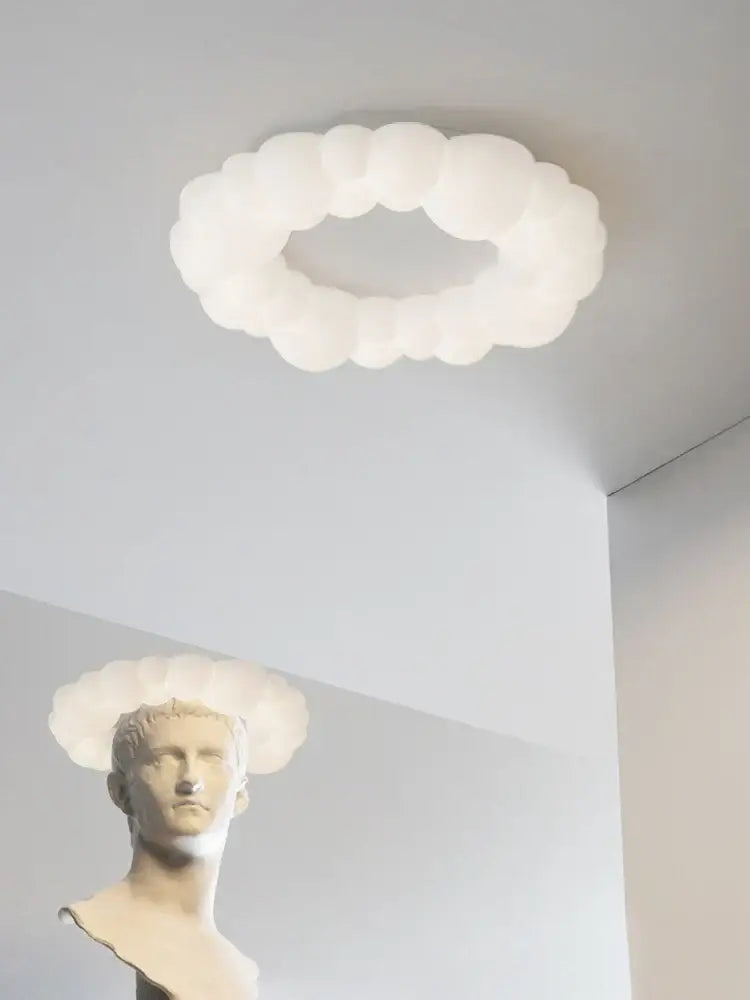 cloud led chandelier frosted white glass bedroom light