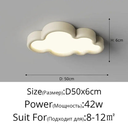 cloud led chandelier natural wood light for child room