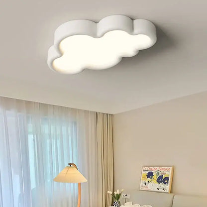cloud led chandelier natural wood light for child room