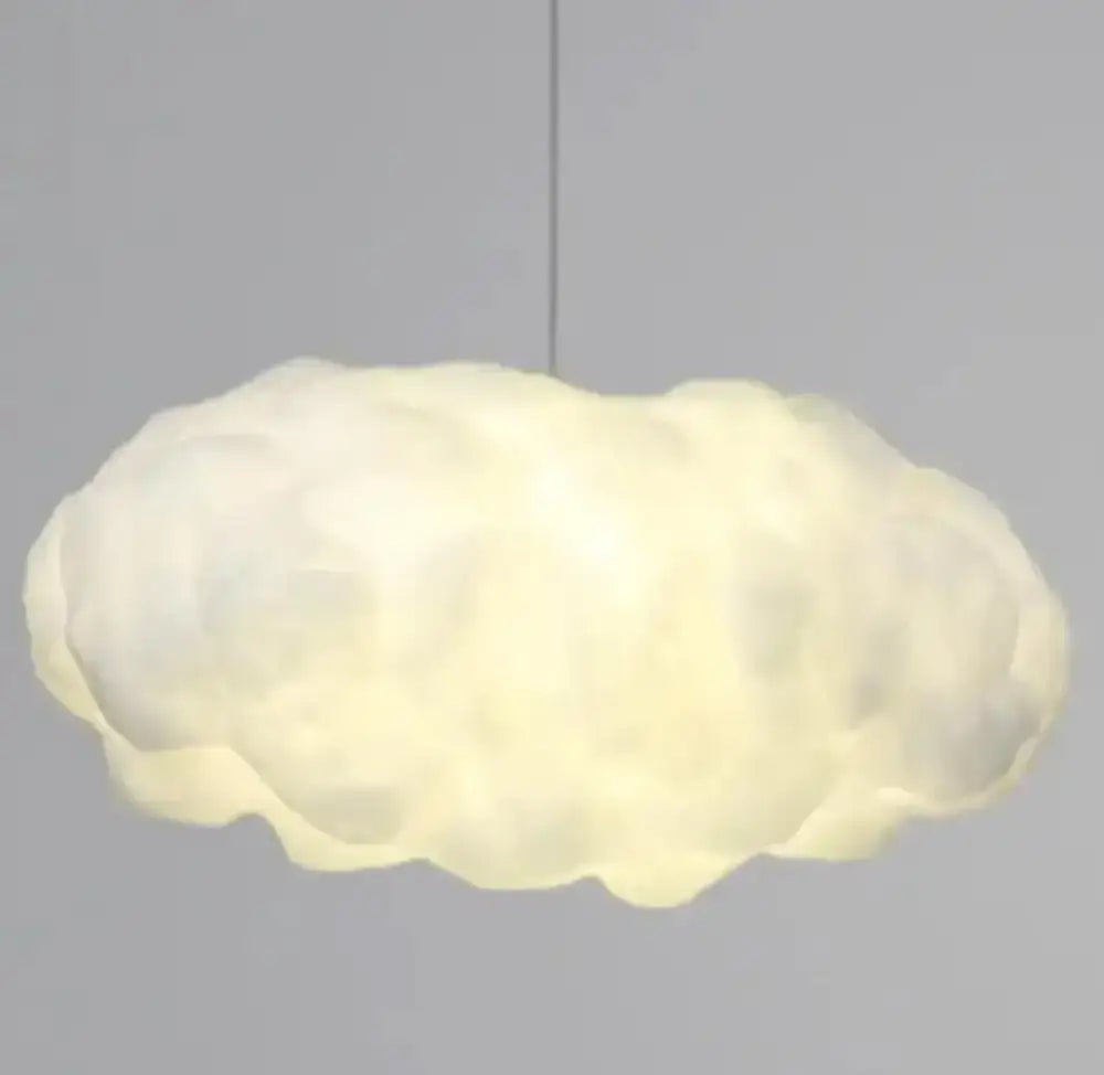 cloud led pendant white & pale yellow bedroom light