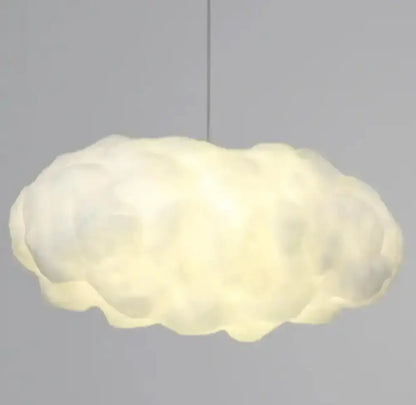 cloud led pendant white & pale yellow bedroom light