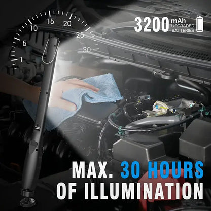 cob led black clip on work light garage inspection lamp