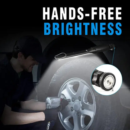 cob led black clip on work light garage inspection lamp