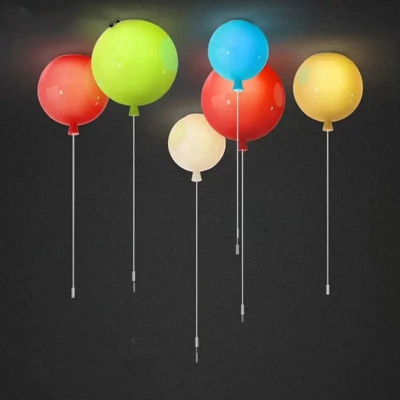 colorful balloon memory led wall lamp for bedroom