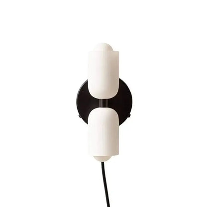 Modern olive & cream wall sconce bedroom light