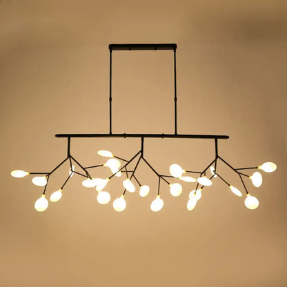 Contemporary black heracleum island pendant light dining room