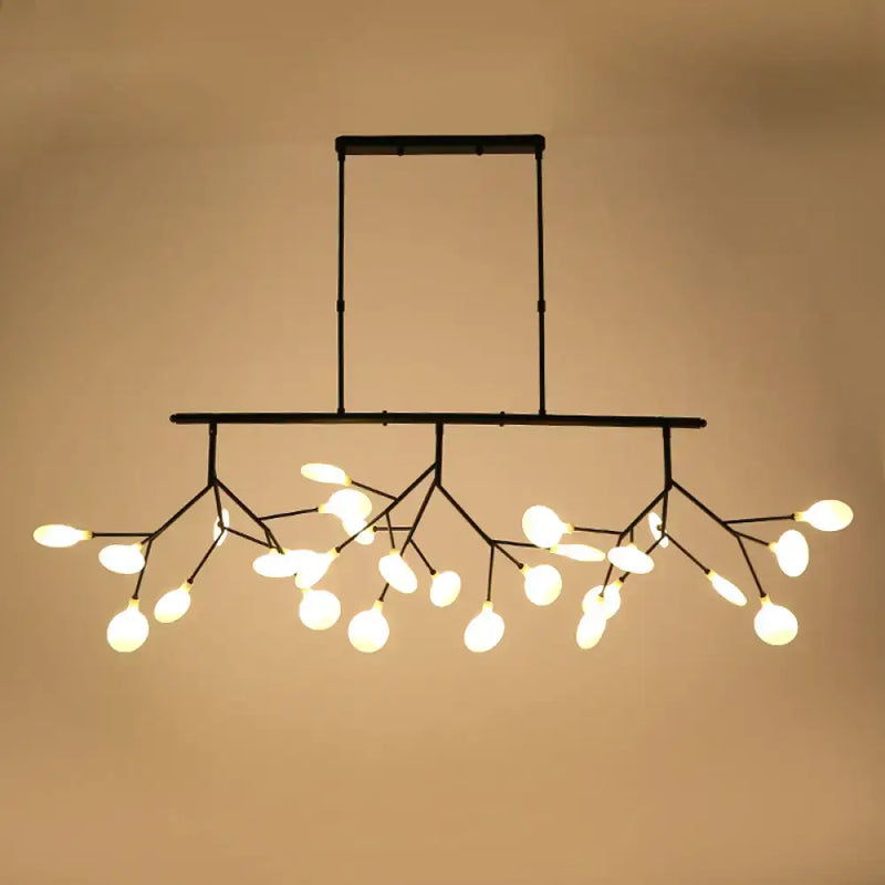 Contemporary black heracleum island pendant light dining room