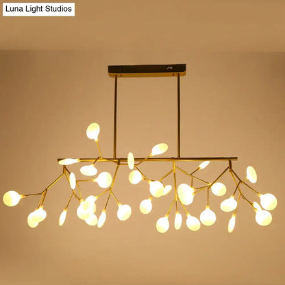 Contemporary black heracleum island pendant light dining room