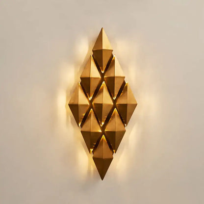 Modern gold diamond led wall lamp bedroom light fixture