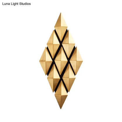 Modern gold diamond led wall lamp bedroom light fixture