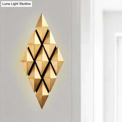 Modern gold diamond led wall lamp bedroom light fixture