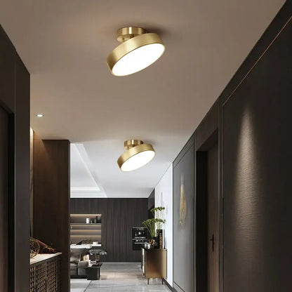 Modern decorbites copper chandelier hallway led ceiling lamp