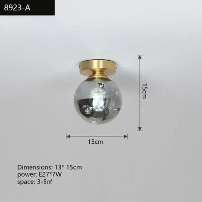 Modern decorbites copper chandelier hallway led ceiling lamp