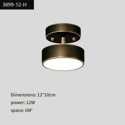 Modern decorbites copper chandelier hallway led ceiling lamp