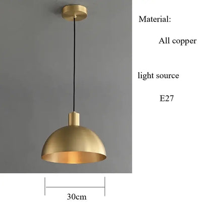copper chandelier brushed gold kitchen pendant light