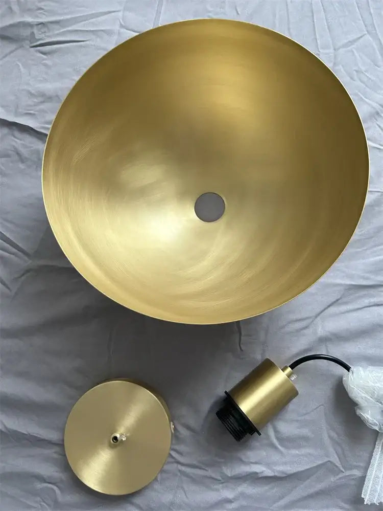 copper chandelier brushed gold kitchen pendant light