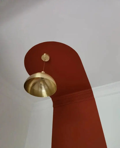 copper chandelier brushed gold kitchen pendant light
