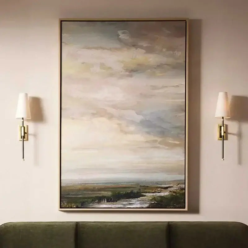 Sleek black & brass copper cloth led wall lamp for bedroom