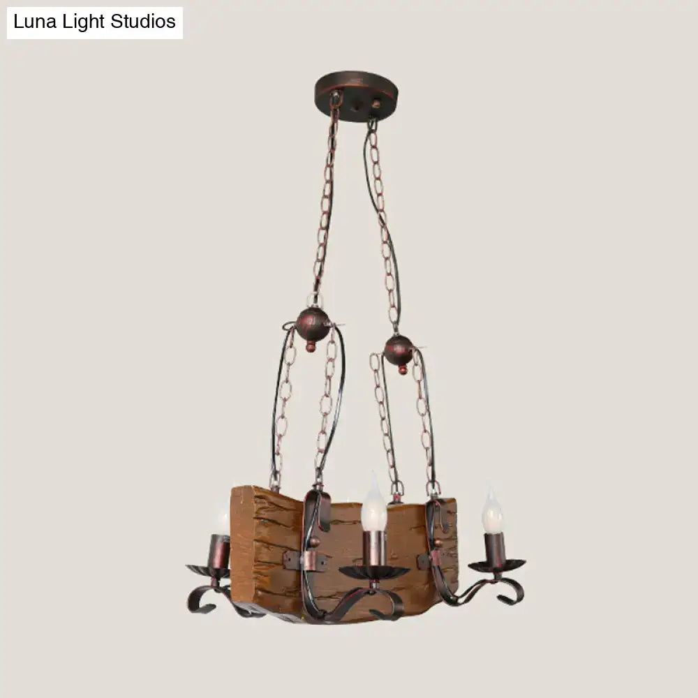 Rustic bronze island lighting chandelier – dining room 110v-120v