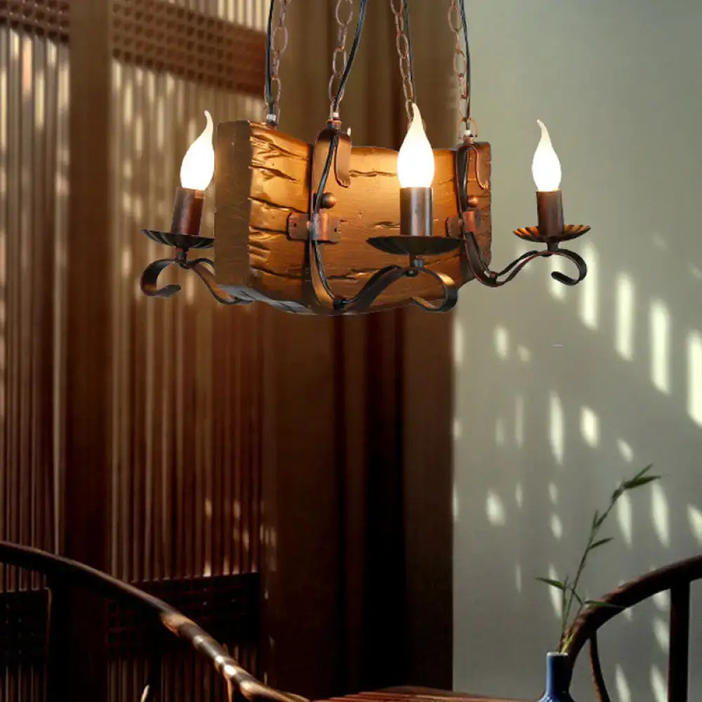 Rustic bronze island lighting chandelier – dining room 110v-120v