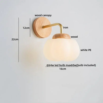 cotton led wall lamps brass wood cloud sconce bedroom