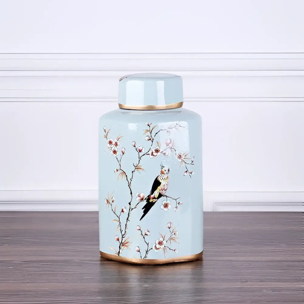 Decorbites country ceramic yellow floral jar dining room decor