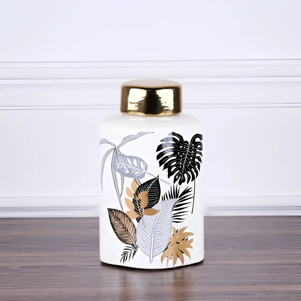 Decorbites country ceramic yellow floral jar dining room decor