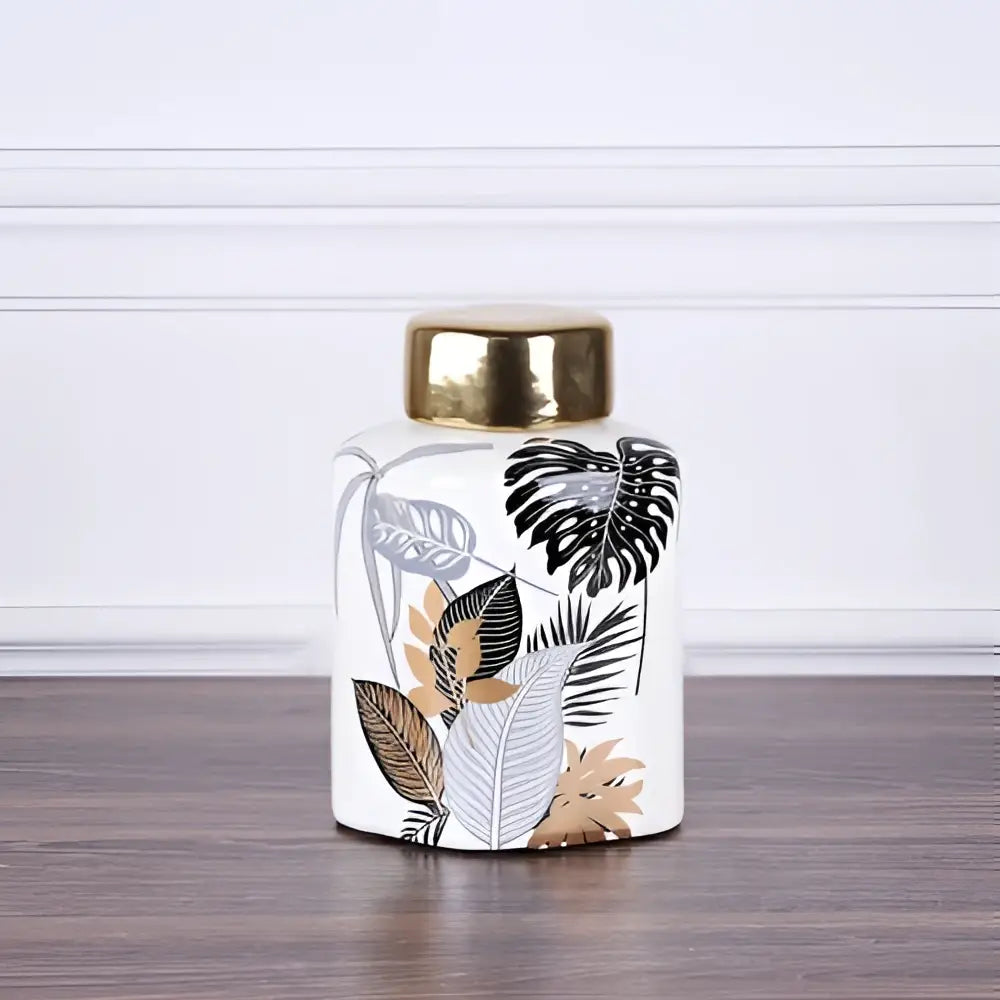 Decorbites country ceramic yellow floral jar dining room decor