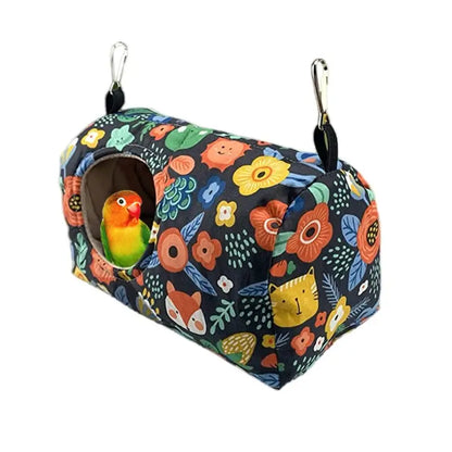 Cozy hanging hammock floral print warm bird nest for bedroom