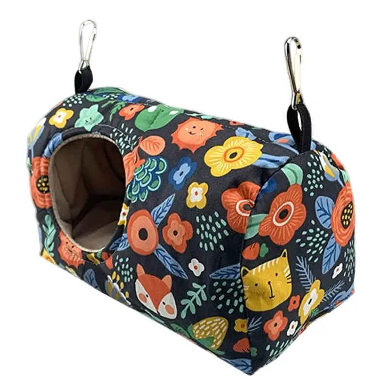 Cozy hanging hammock floral print warm bird nest for bedroom