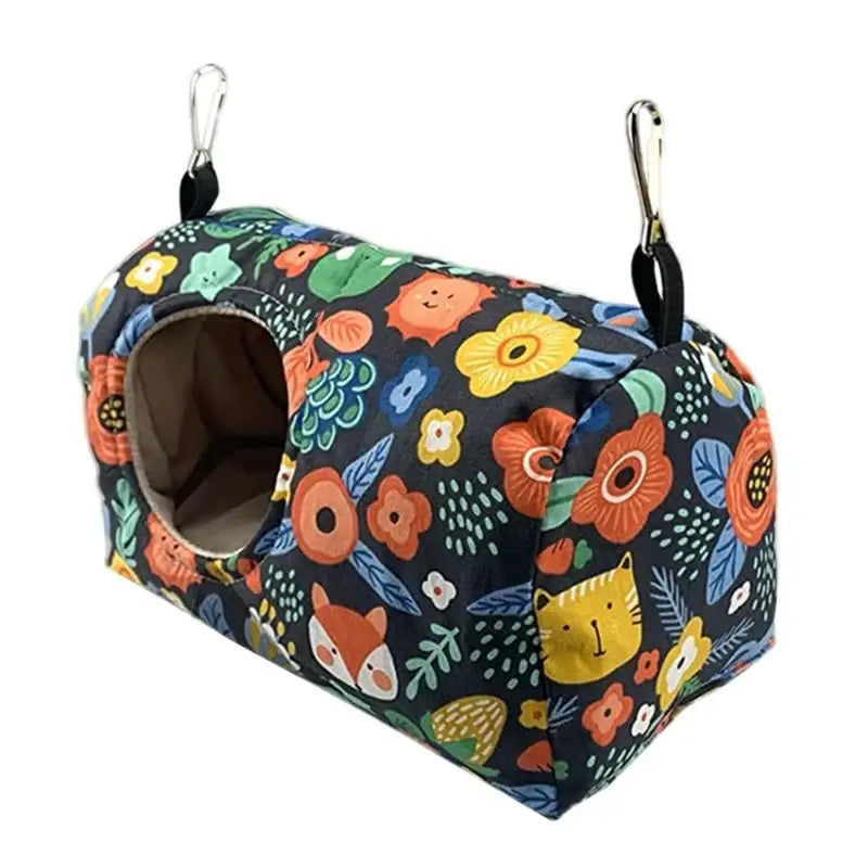 Cozy hanging hammock floral print warm bird nest for bedroom