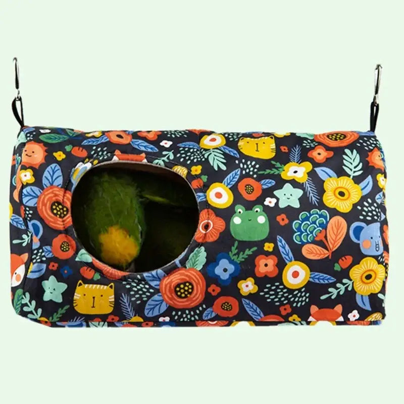 Cozy hanging hammock floral print warm bird nest for bedroom