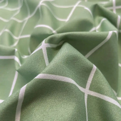Nordic plaid muted green 1pc*duvet cover bedding set – bedroom