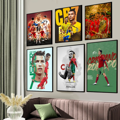 DecorBites™ CR7 Self-Adhesive Art Poster for Home Decor