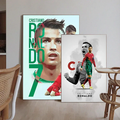 DecorBites™ CR7 Self-Adhesive Art Poster for Home Decor