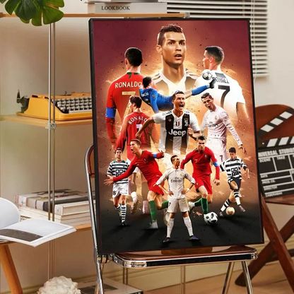 DecorBites™ CR7 Self-Adhesive Art Poster for Home Decor