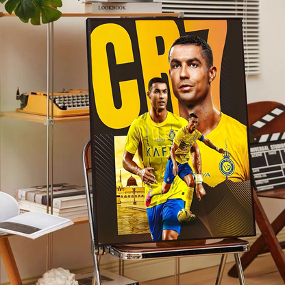 DecorBites™ CR7 Self-Adhesive Art Poster for Home Decor