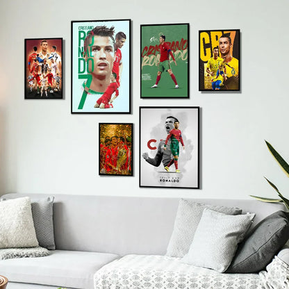 DecorBites™ CR7 Self-Adhesive Art Poster for Home Decor