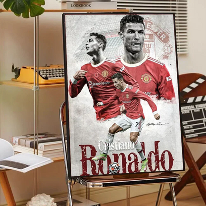 DecorBites™ CR7 Self-Adhesive Art Poster for Home Decor