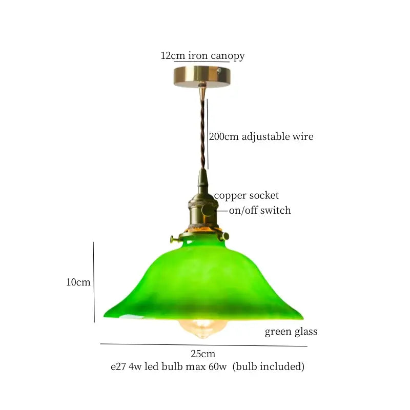 cream glass led pendant light for kitchen